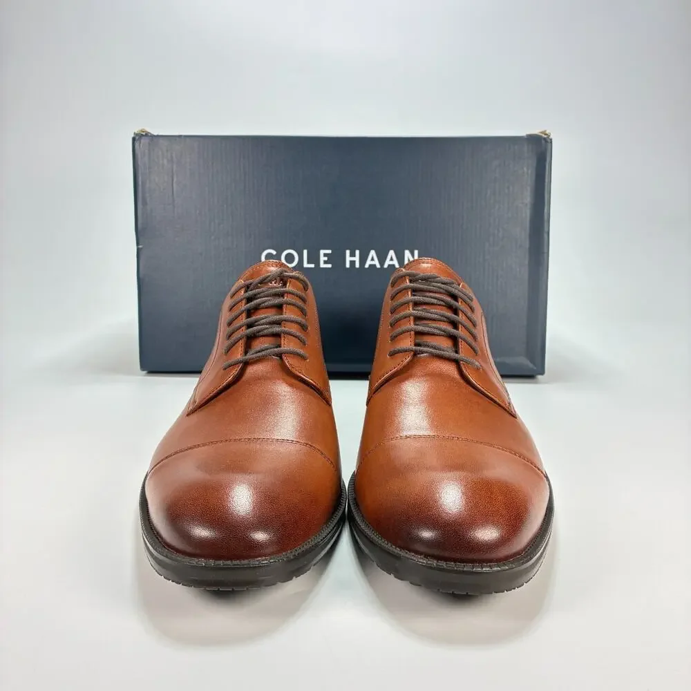 Cole Haan Modern Essentials British Tan Oxford Dress Shoes C34138 Mens Size 9.5M